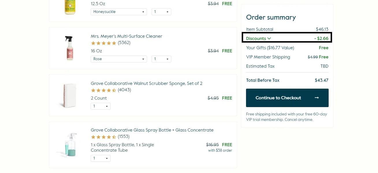 How to apply Grove coupon code